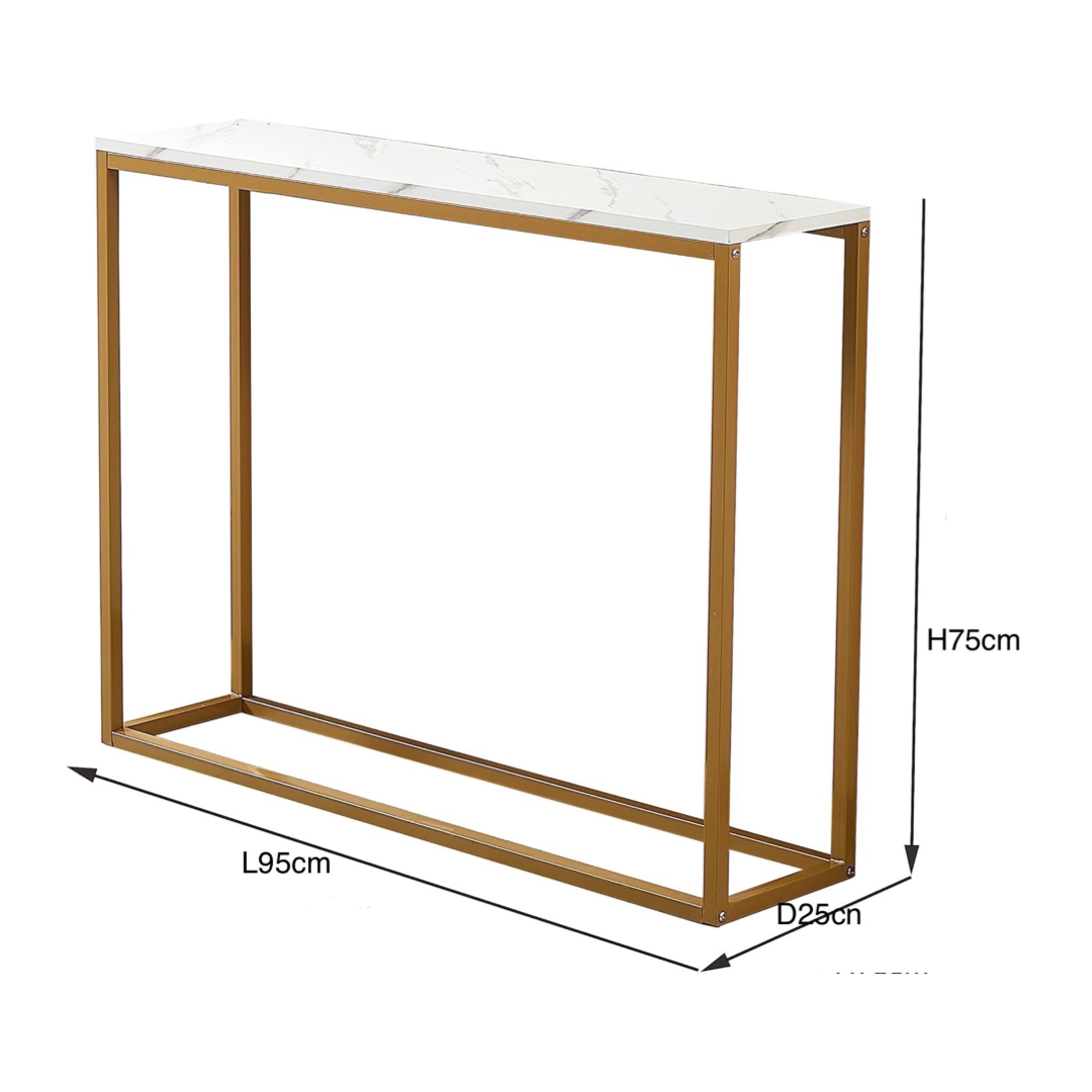 Inhabit Gold x Calacatta Wood Marble Effect