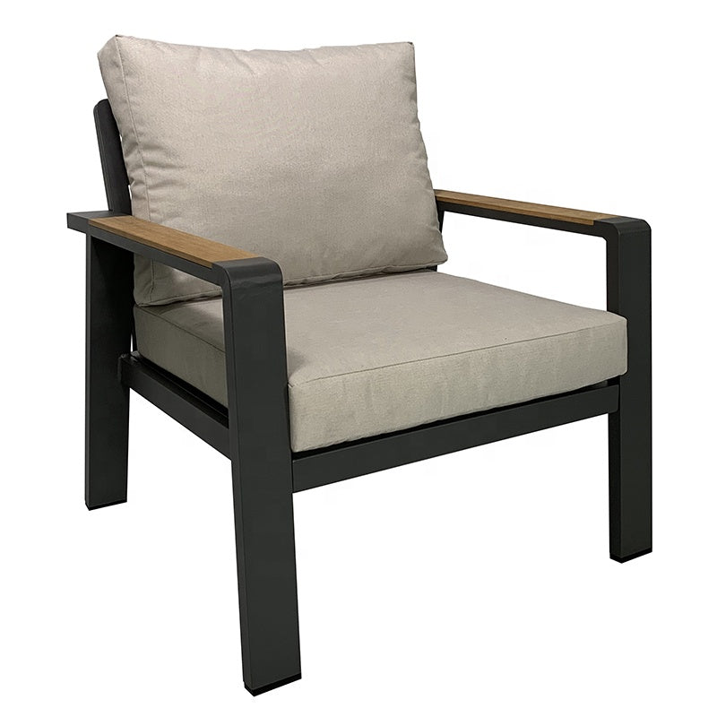 Inhabit Outdoor Metal x Solid Wood Set
