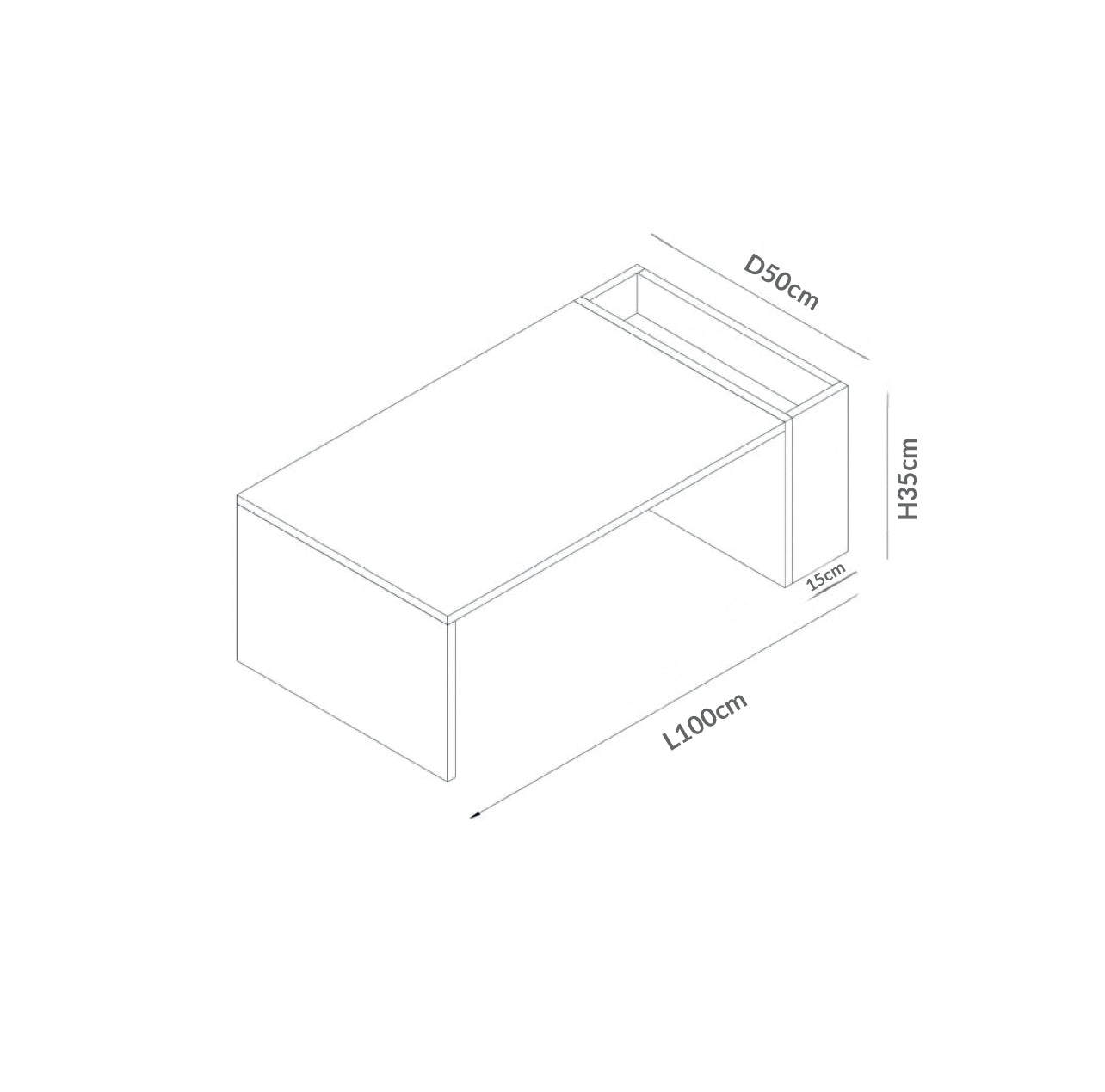Inhabit Kangaroo Pocket Coffee Table
