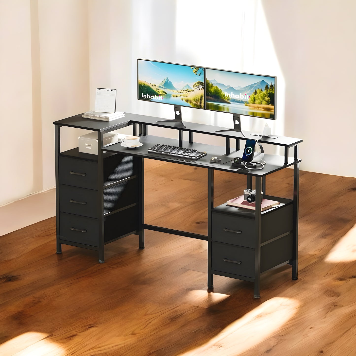 Inhabit Cyper Plus 5 Drawers Desk