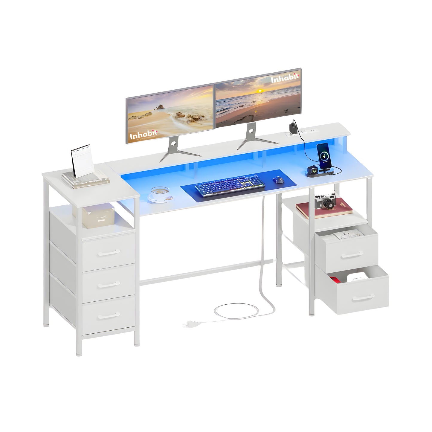 Inhabit Cyper Plus 5 Drawers Desk