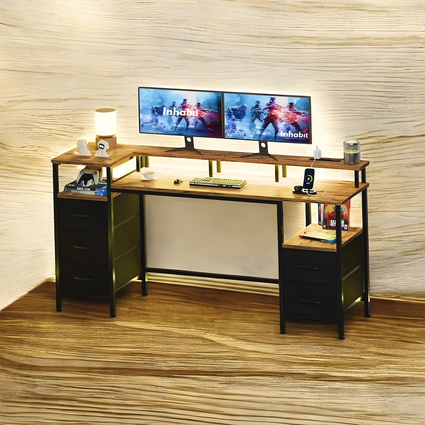 Inhabit Cyper Plus 5 Drawers Desk