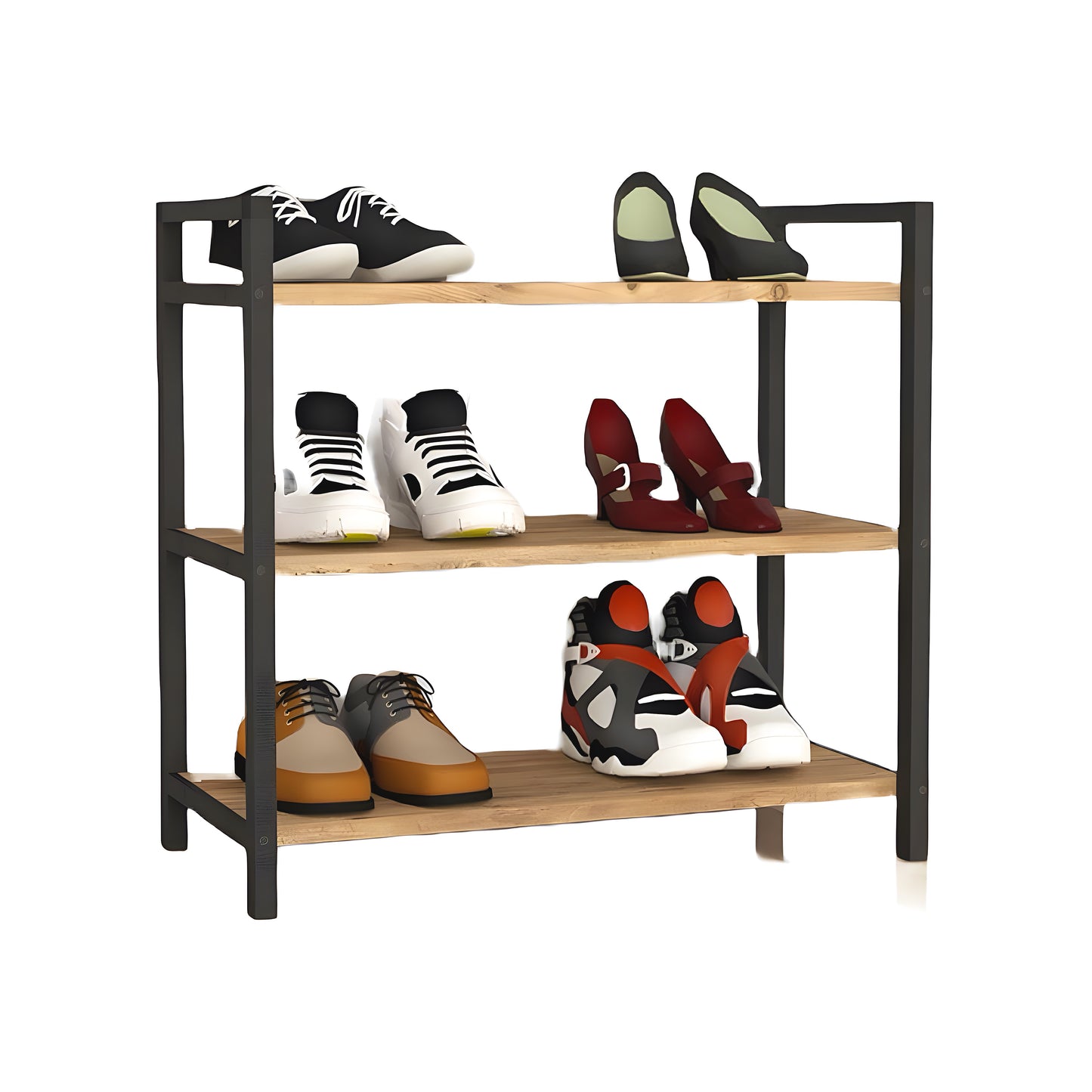 Inhabit 3 Shelves Practical Shoe Rack