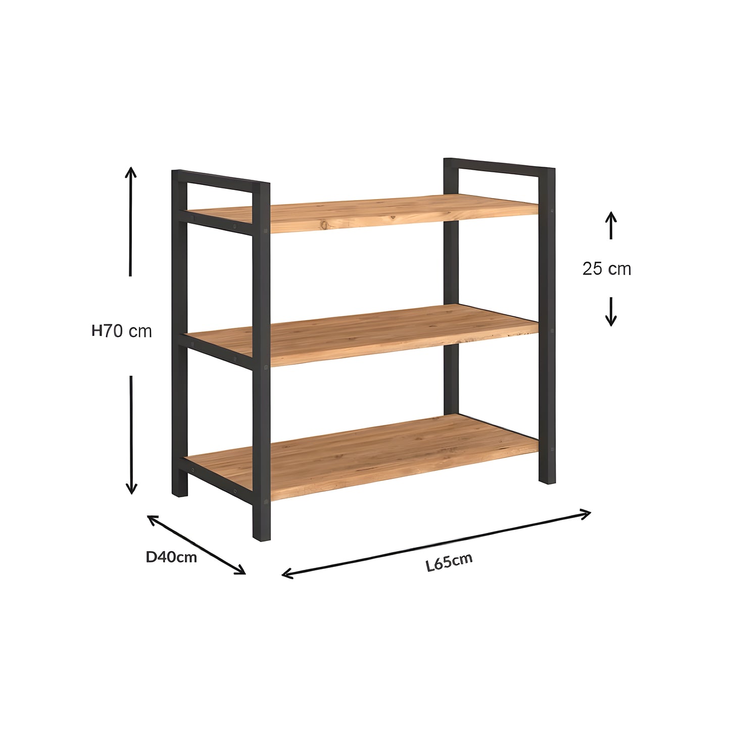 Inhabit 3 Shelves Practical Shoe Rack