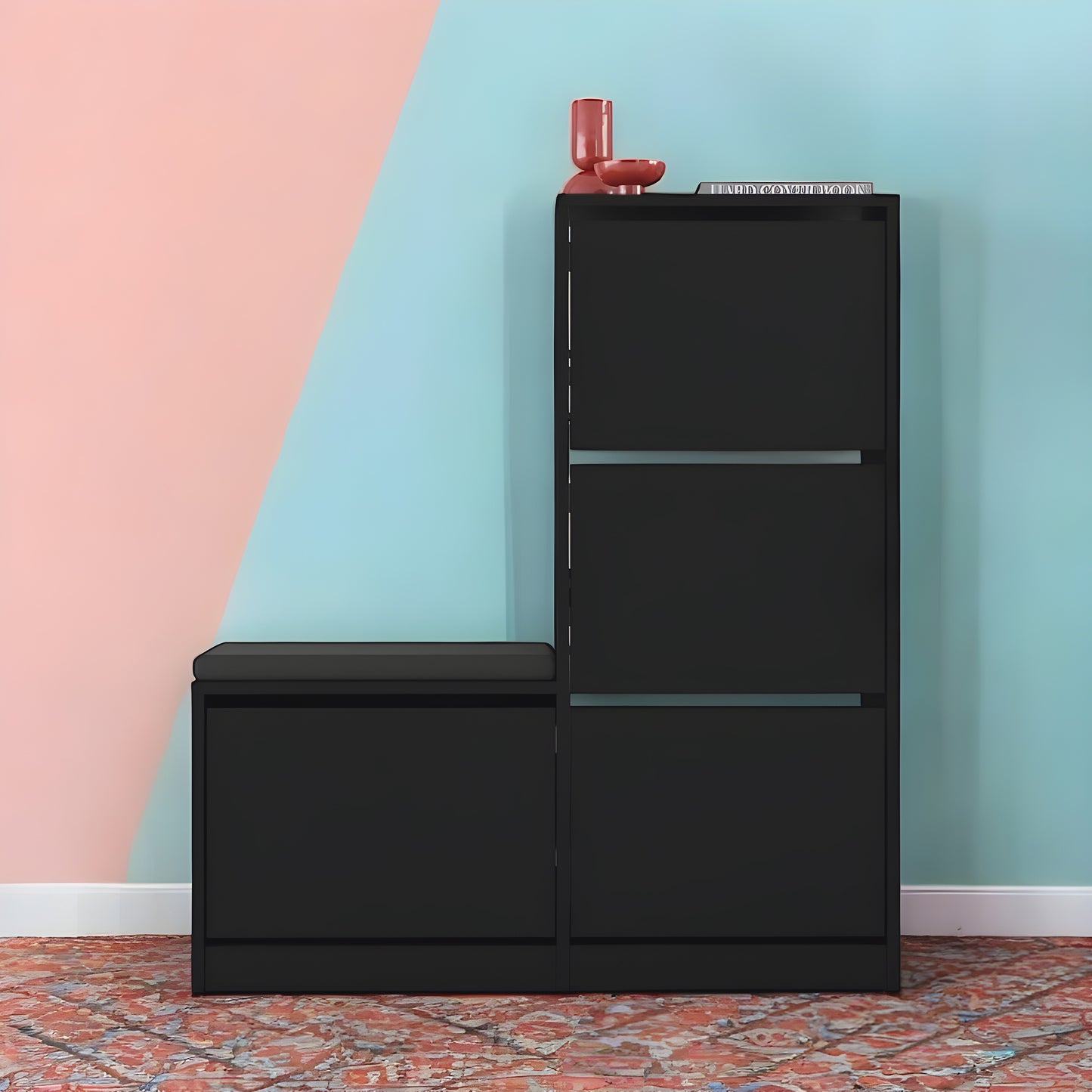 Inhabit Tower Seated Shoe Cabinet / Rack