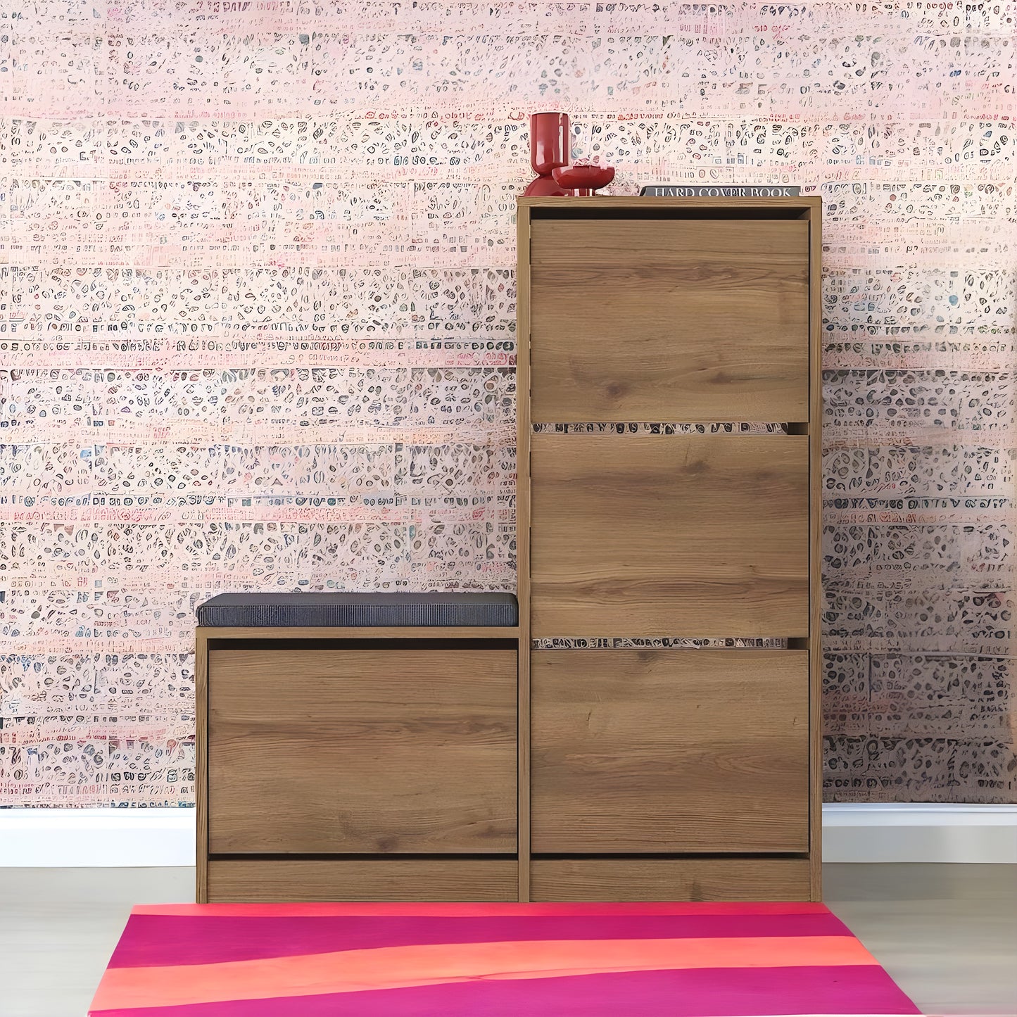 Inhabit Tower Seated Shoe Cabinet / Rack
