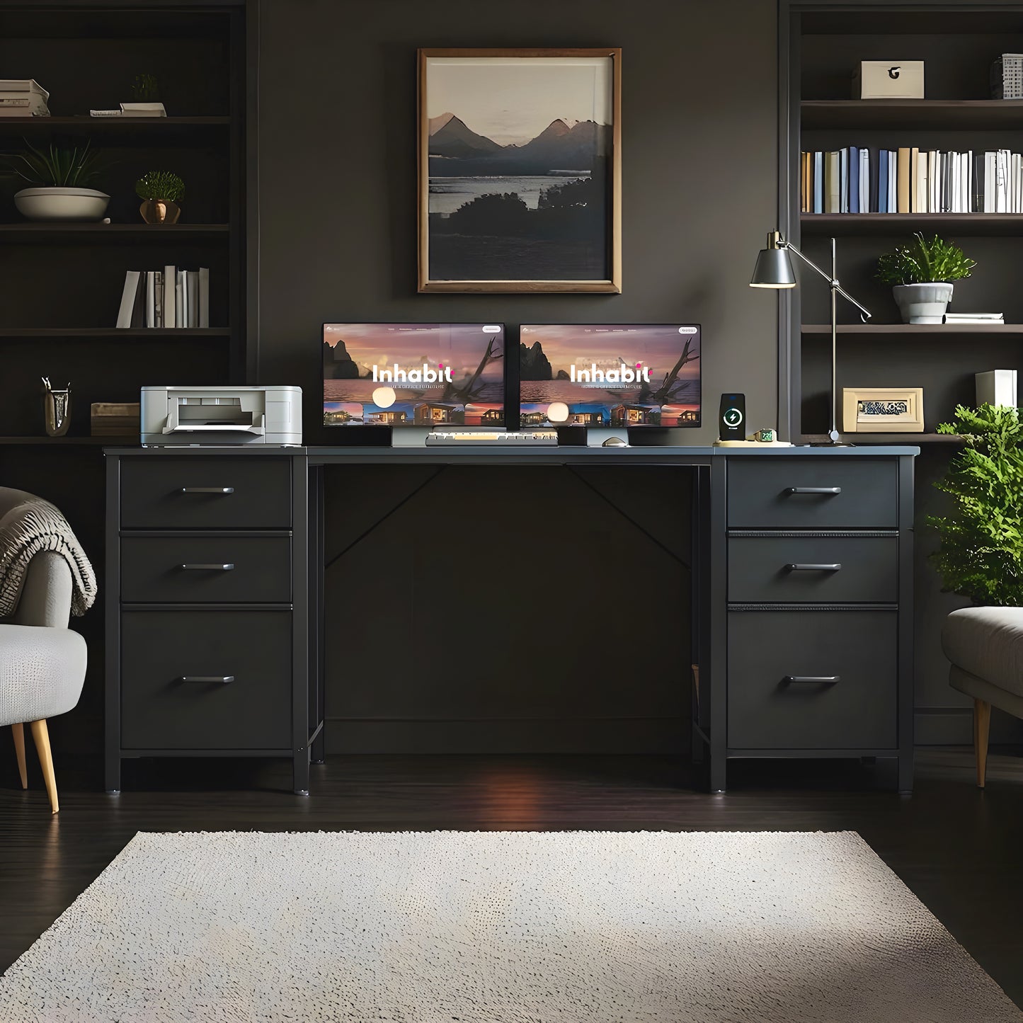 Inhabit Classic 6 Drawers Desk