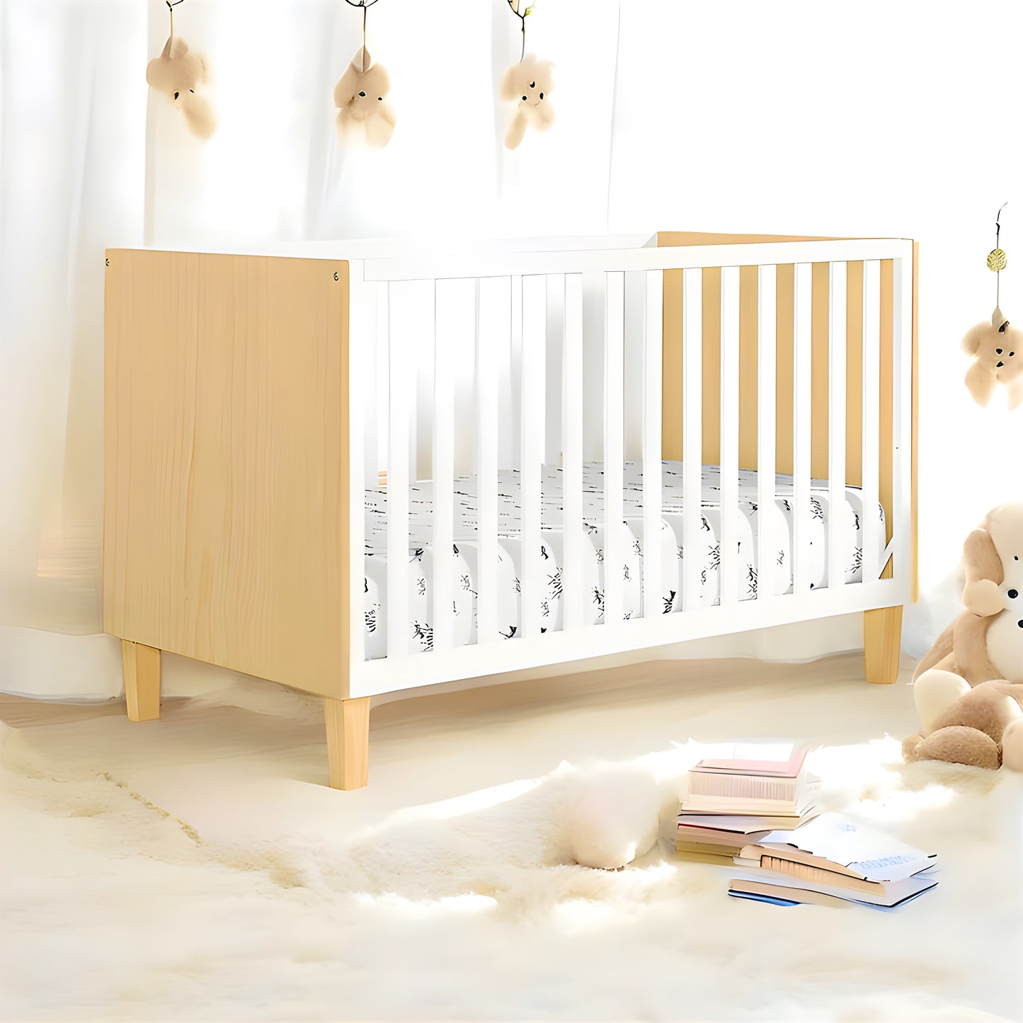 Inhabit Sleep Safe 3 in 1 Convertible Crib