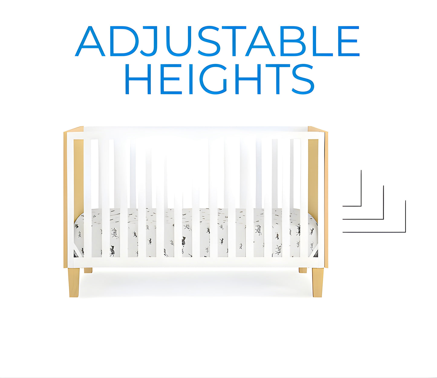 Inhabit Sleep Safe 3 in 1 Convertible Crib