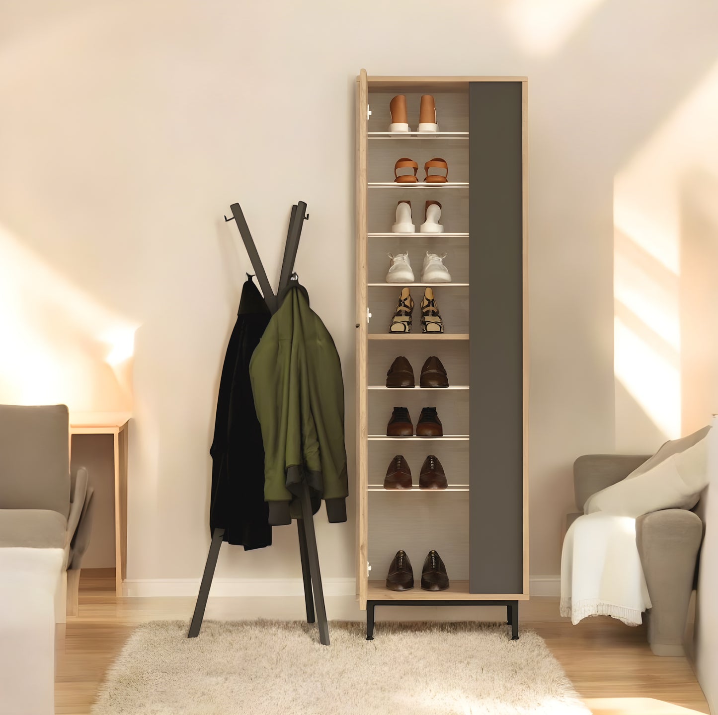 Inhabit Nordic Style Shoe Cabinet / Rack
