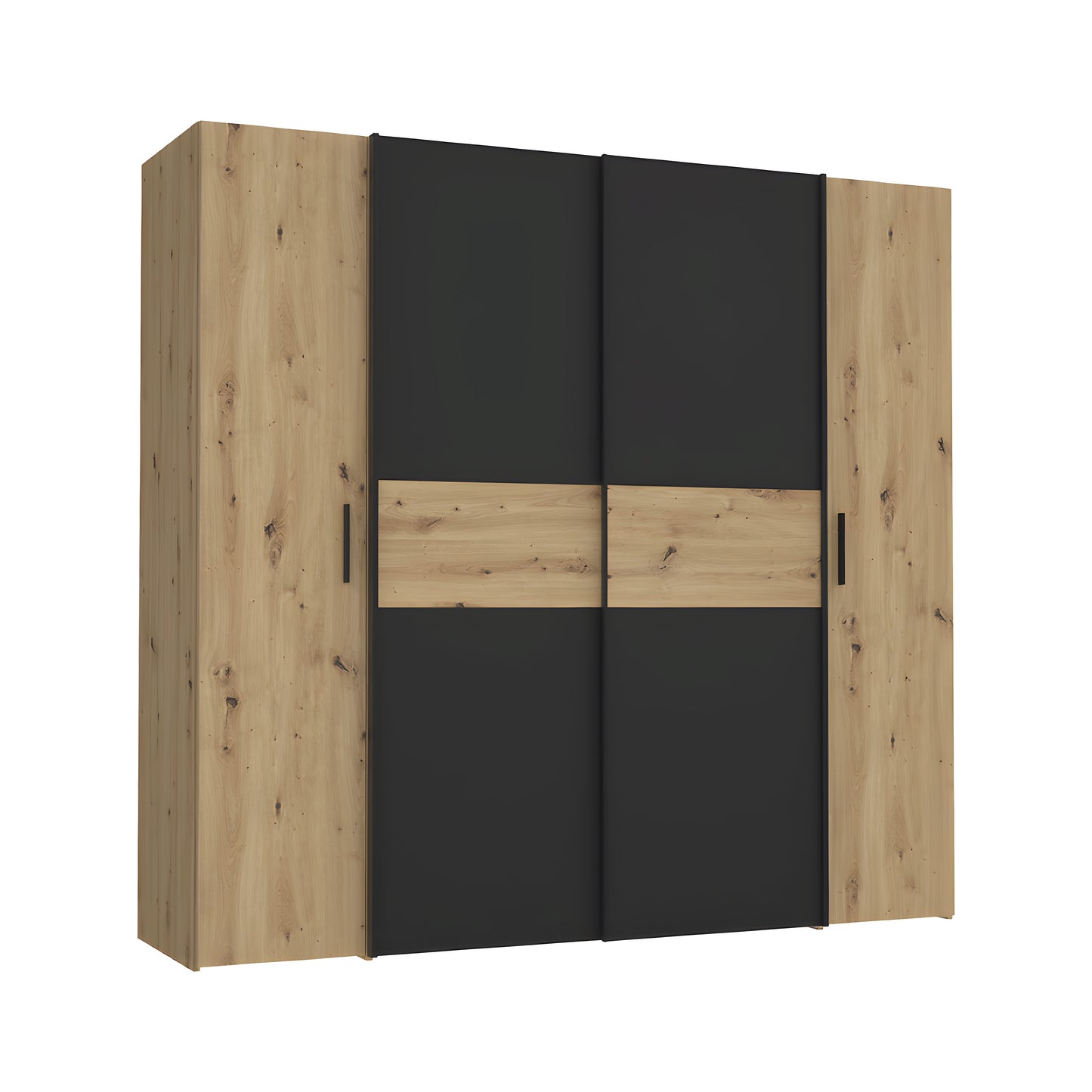 Inhabit Elite Black x Natural Wood Color Wardrobe Customizable