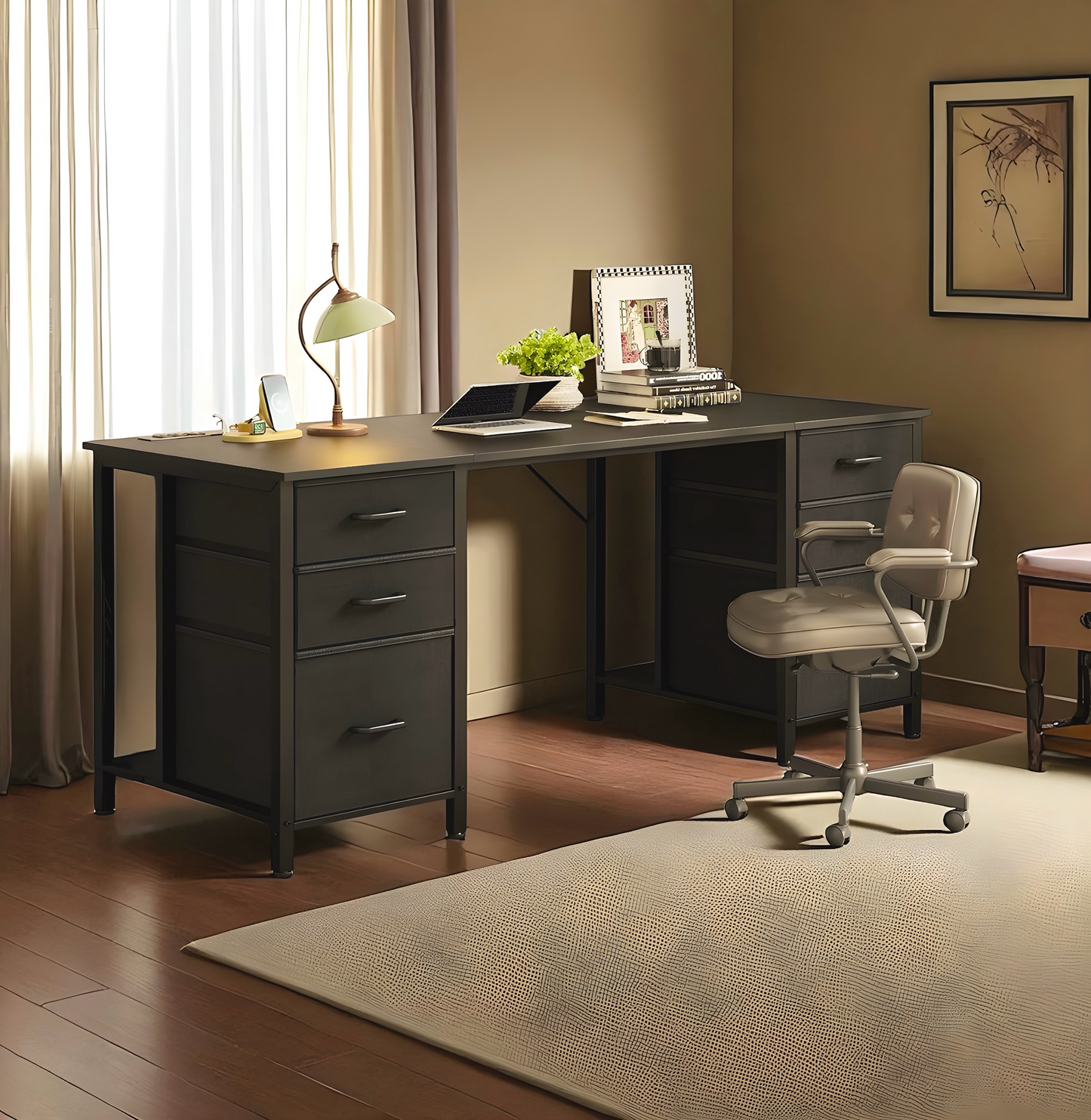 Inhabit Classic 6 Drawers Desk