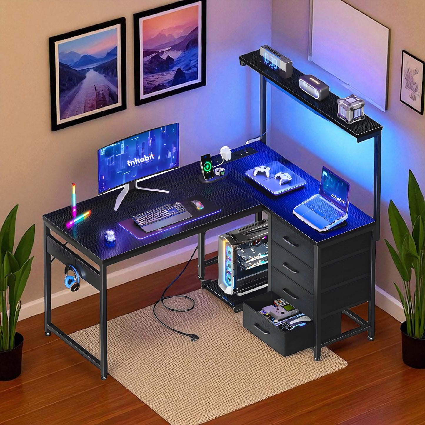 Inhabit Hub High Storage Desk