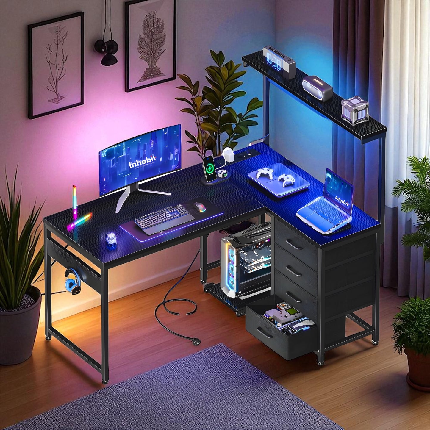 Inhabit Hub High Storage Desk