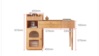 Inhabit Nordic Style Makeup Vanity With Drawers & Cabinets