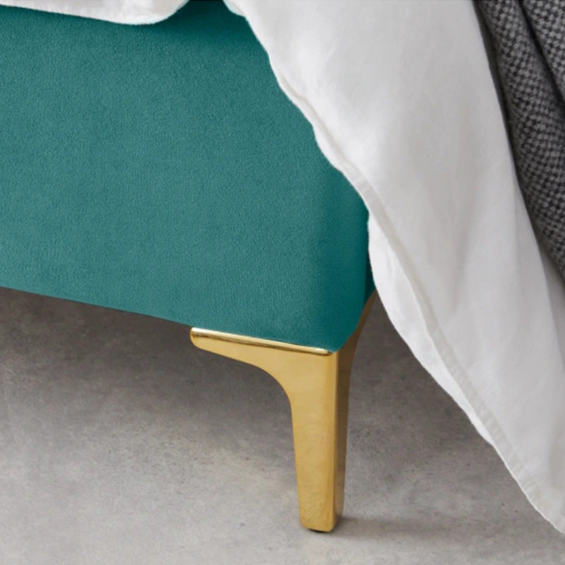 Inhabit Lining Line Solid X Engineered Wood  Velvet Bed Single and Double Size