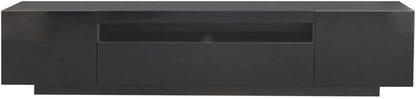 Inhabit All White TV Cabinet With Built In LED Lighting