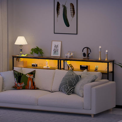 Inhabit Narrow Console/ Entryway With LED & Power Outlet