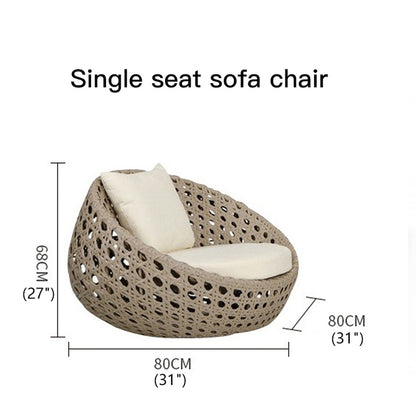Inhabit 4 Pieces Outdoor Rattan Set  For Balcony Or Garden4