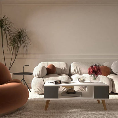 Inhabit Nordic Style Coffee Table With 3 Shelves