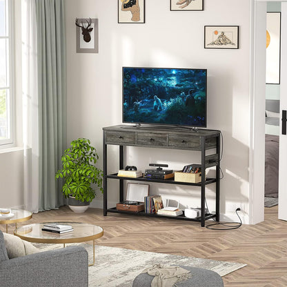 Inhabit Entryway Table with Side Power Outlet Console Table