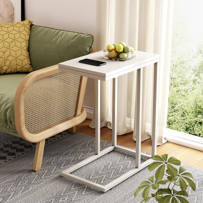 Inhabit C Shaped Side Table For Living Room or Bedroom