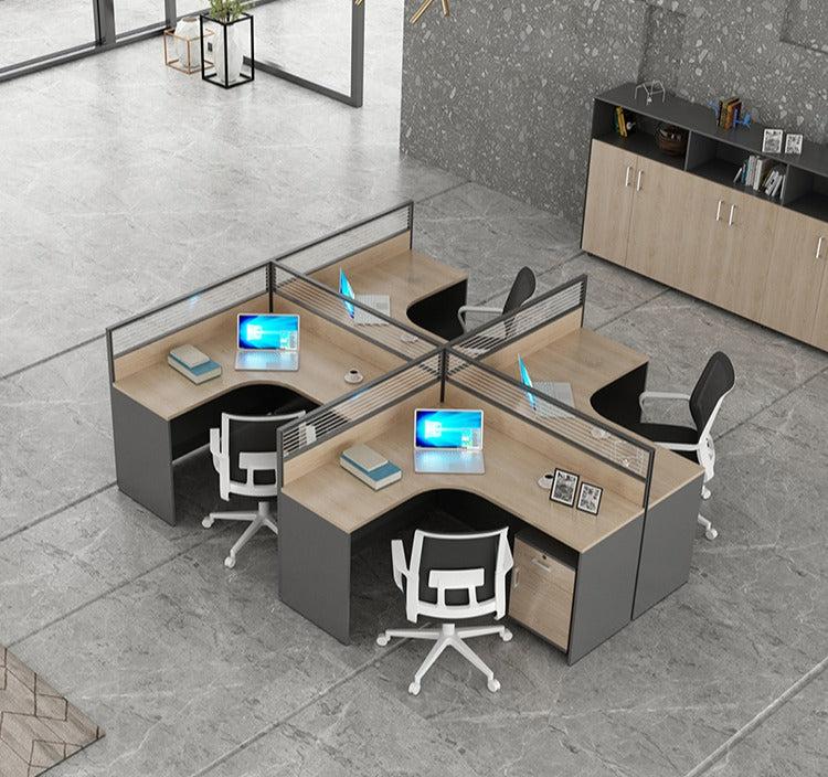 Inhabit Customizable L-Shaped Work Station For Office Spaces