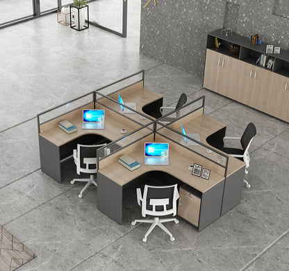 Inhabit Customizable L-Shaped Work Station For Office Spaces