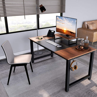 Inhabit Splice Board 140cm Desk In Metal & Wood