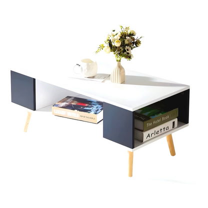 Inhabit Nordic Style Coffee Table With 3 Shelves