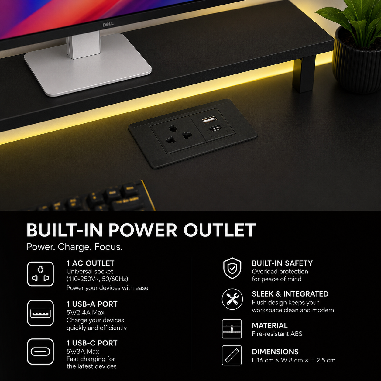 Inhabit Uno U-Shaped Desk