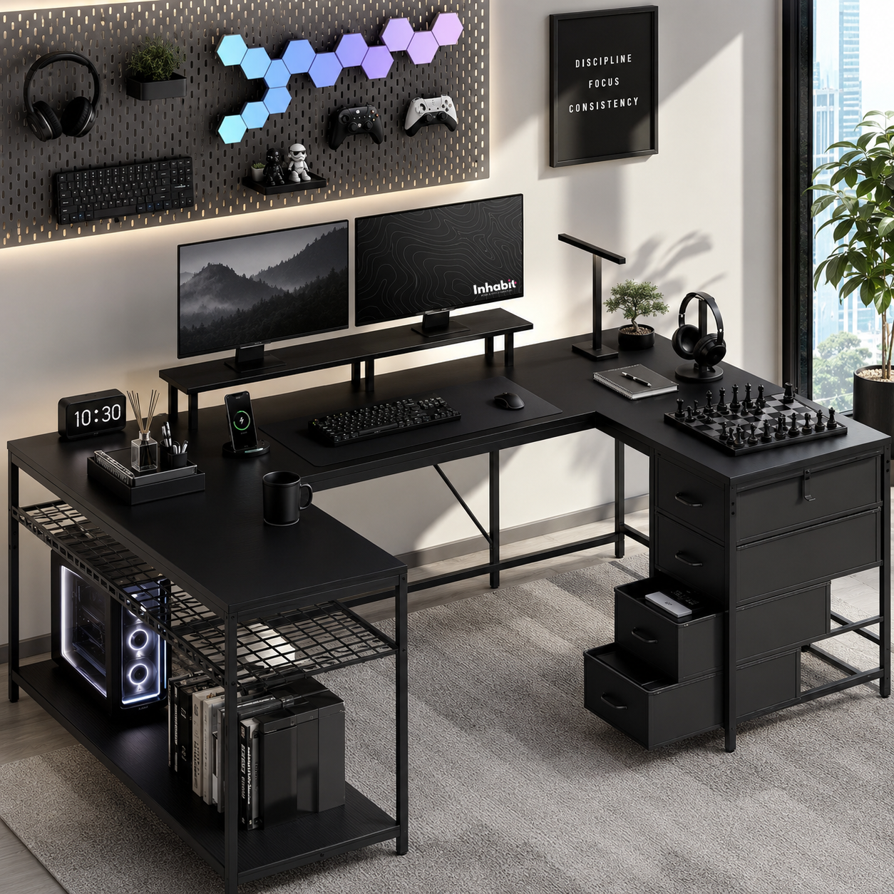 Inhabit Uno U-Shaped Desk
