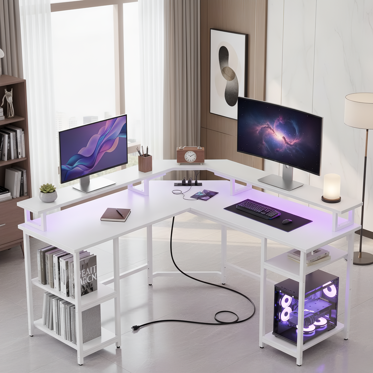 Inhabit Nebula Playing Center 135cm L-Shaped Desk