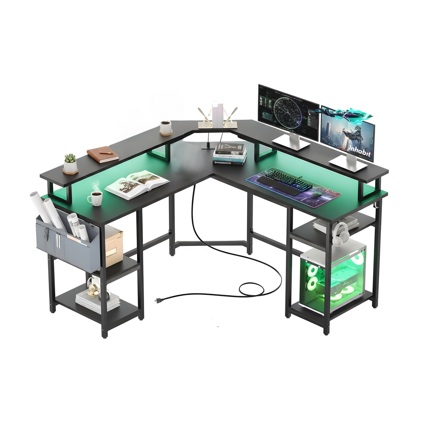 Inhabit Nebula Playing Center 135cm L-Shaped Desk