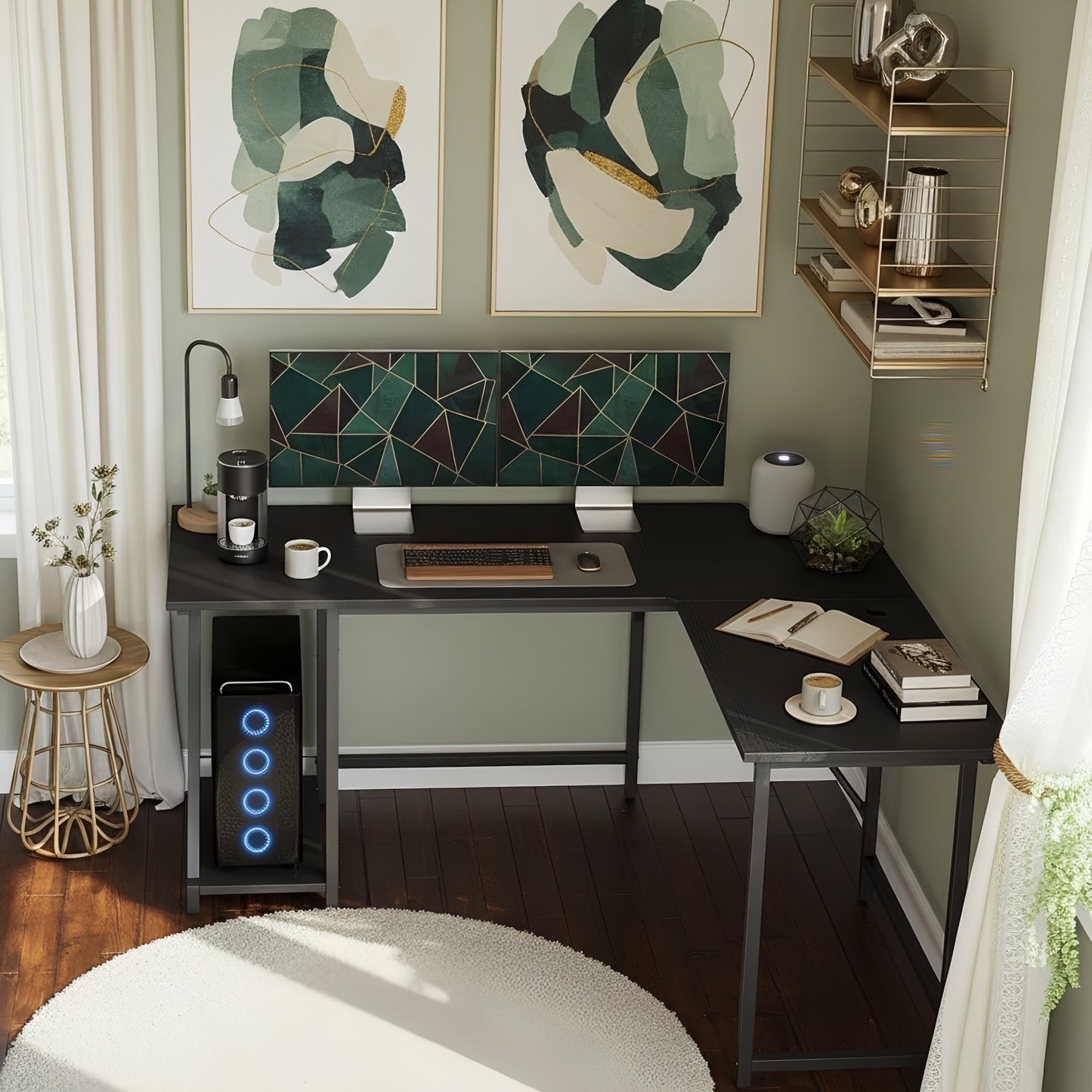 Inhabit Zeox 150cm L-Shaped Desk