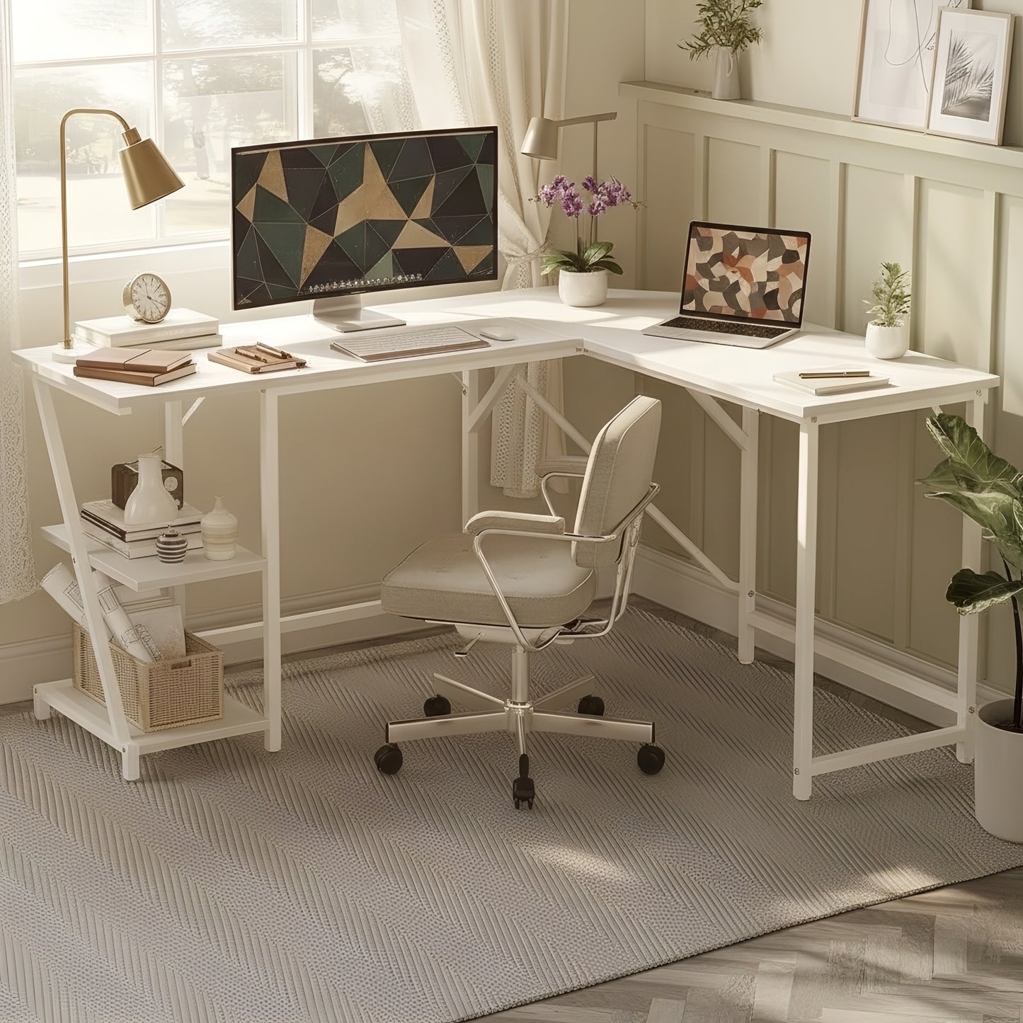 Inhabit Zeox 150cm L-Shaped Desk
