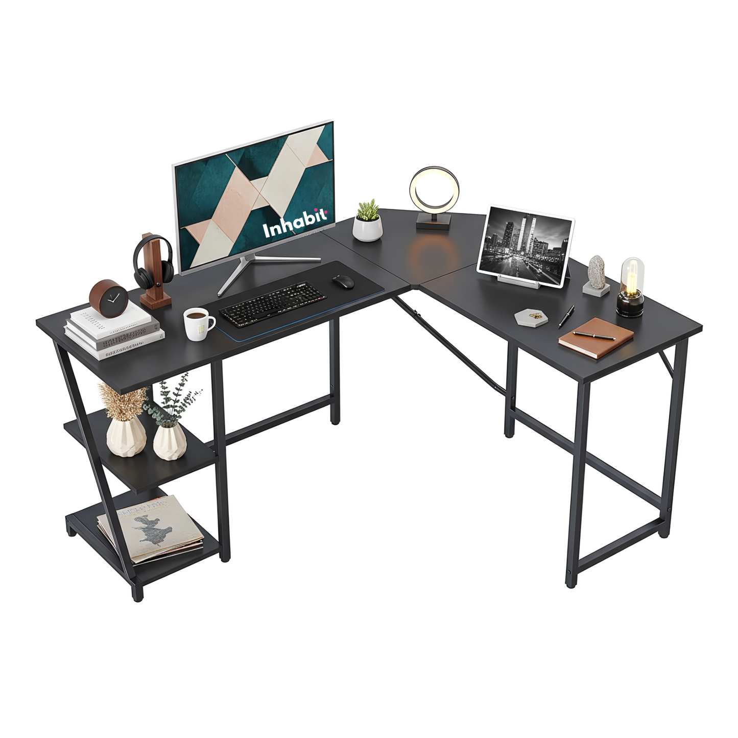 Inhabit Zeox 150cm L-Shaped Desk