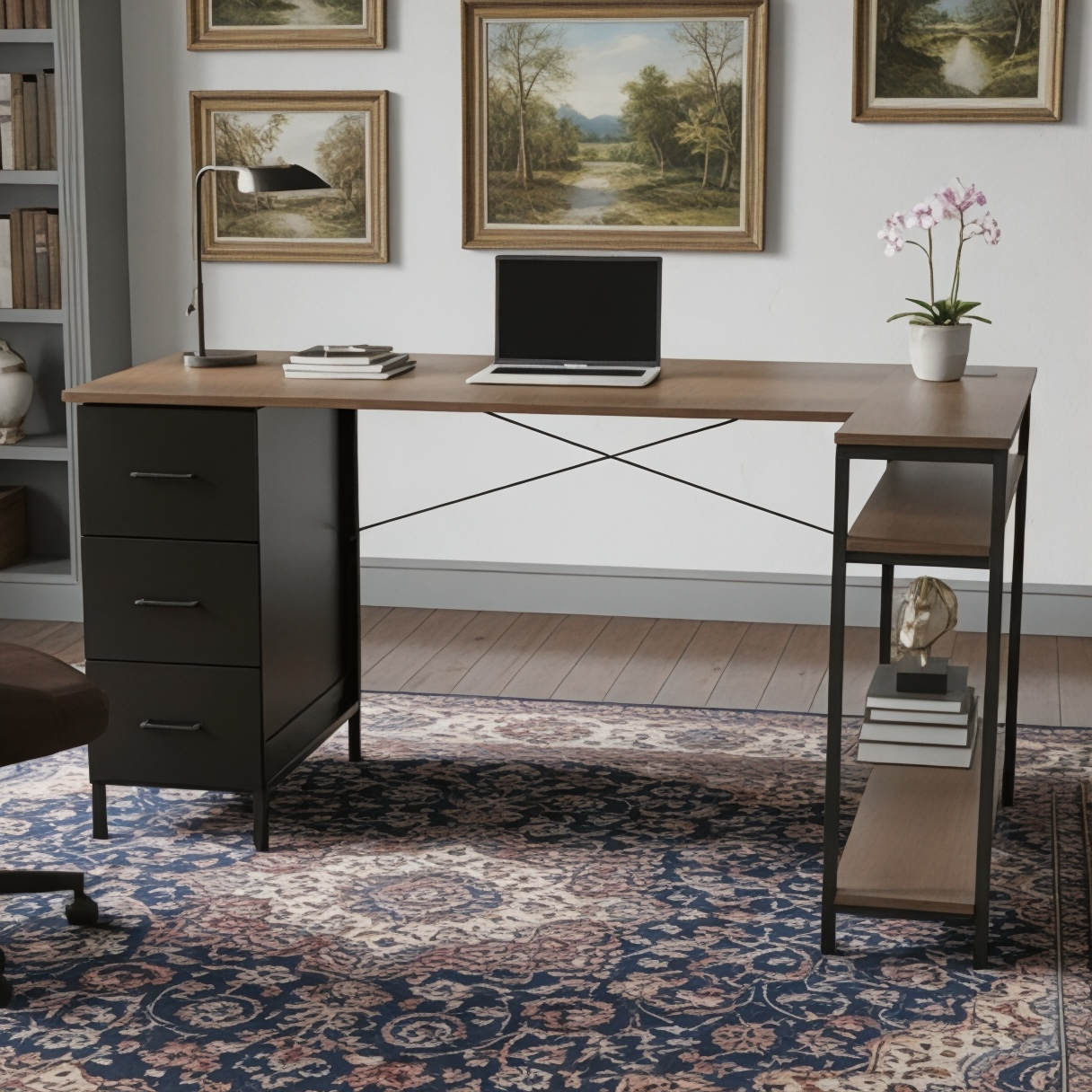 Inhabit Cloud 150cm L-Shaped Desk