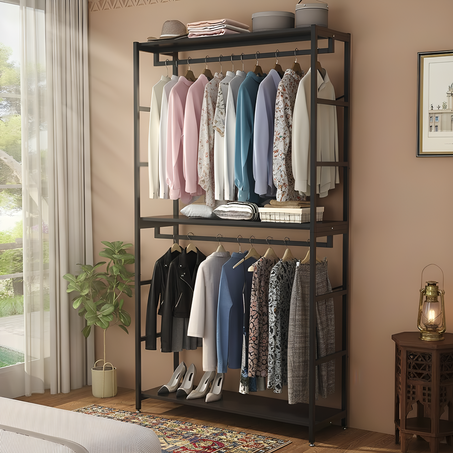 منظم خزانة الملابس من Inhabit Hangers مصنوع من المعدن 