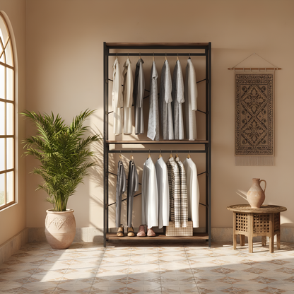 منظم خزانة الملابس من Inhabit Hangers مصنوع من المعدن 