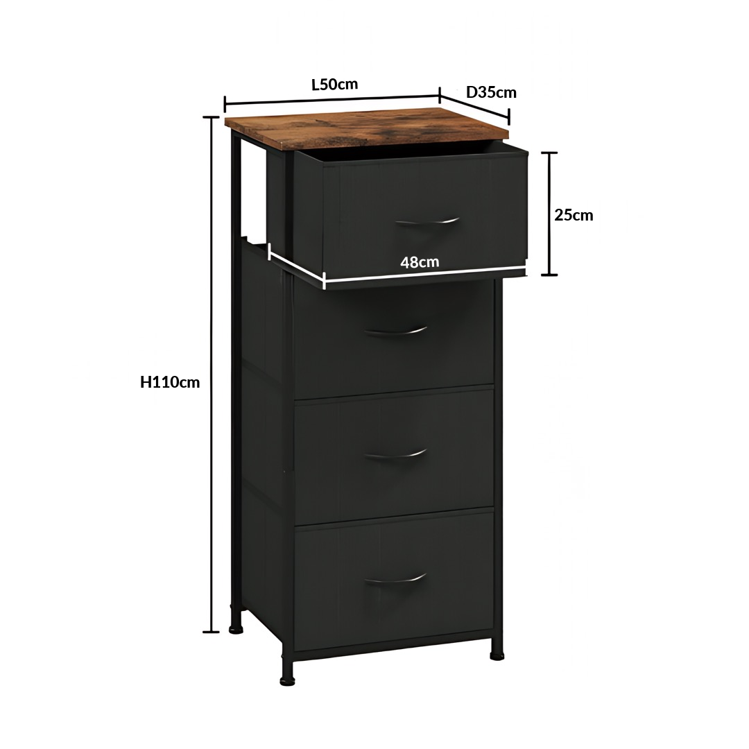 Inhabit Basic Chest With 4 Drawers