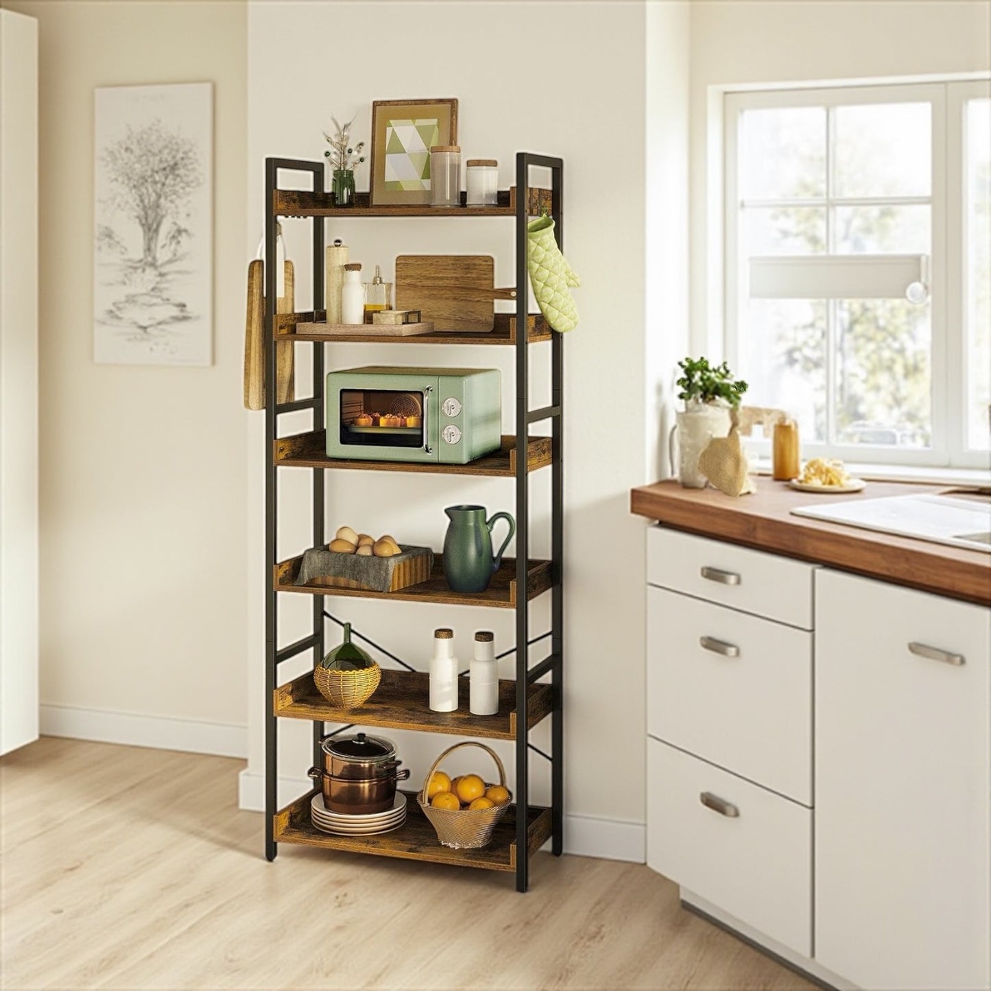 Inhabit 6 Tier Bookshelf