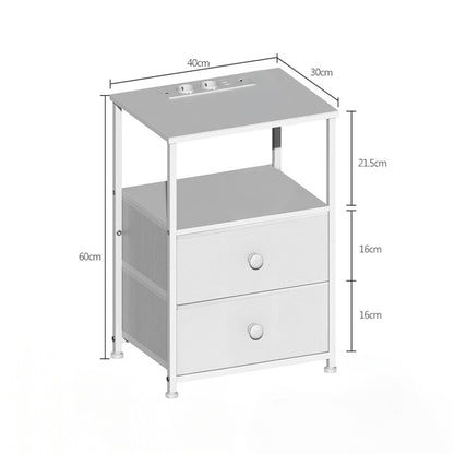 Inhabit LED Charging Side Table / Nightstand