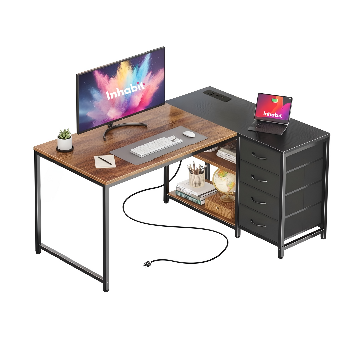 Inhabit “Limited Edition” Practical L-Shaped Desk