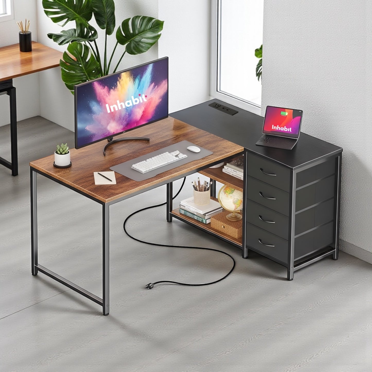 Inhabit “Limited Edition” Practical L-Shaped Desk