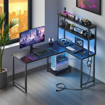 Inhabit Tekora 150cm Hutch Desk With PC Shelf