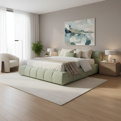 سرير مكعب من Inhabit بحجم كوين/كينج 