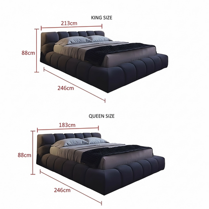 سرير مكعب من Inhabit بحجم كوين/كينج 