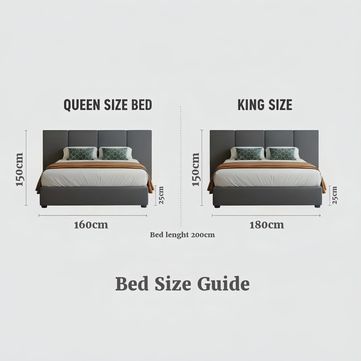 Inhabit Luxria Bed Queen/King Size