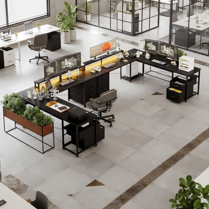 Inhabit Big Show 145cm L-Shaped High Storage Desk